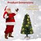 Pre-Lit Artificial Christmas Tree with Warm-White Fairy Lights and Flame-Retardant PVC Leaves